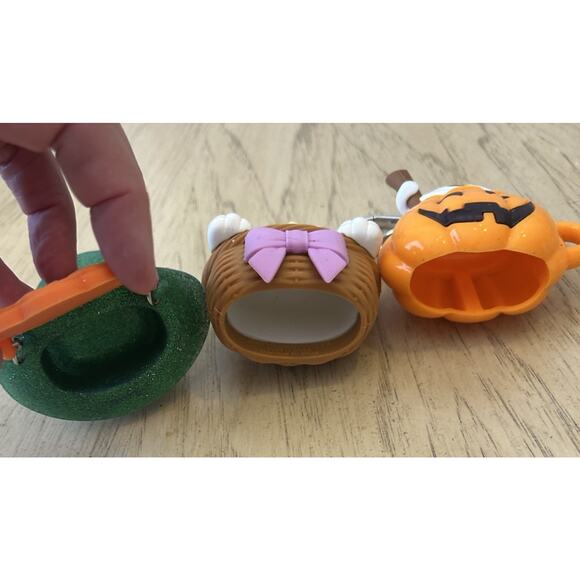 Lot of 3 Bath & Body Works BBW Hand Sanitizer Holders, Bunny Leprechaun Pumpkin - Picture 8 of 10